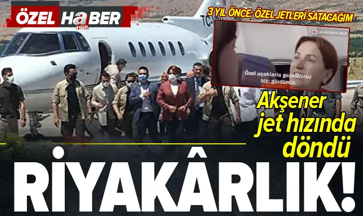 Meral Akşenerin özel uçak riyakârlığı!