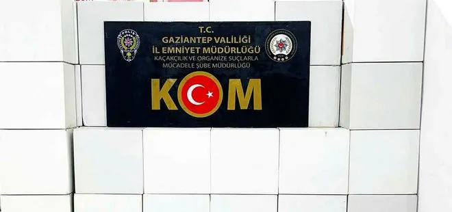 Gaziantep’te kaçakçılık operasyonu: Kamyonette 1,5 milyon makaron ele geçirildi