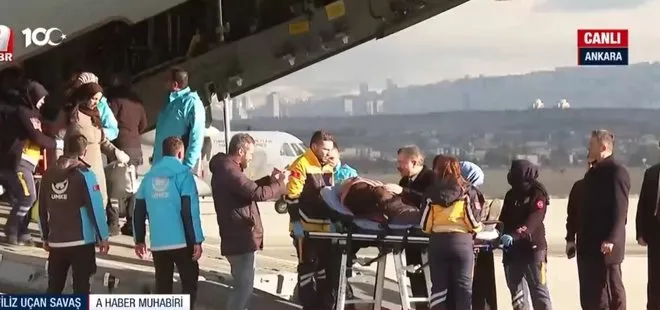 Gazzeli hastalar Türkiye’de! Sağlık Bakanı Fahrettin Koca karşıladı
