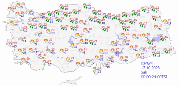 1697350416833.png Son dakika: Meteoroloji o iller için gün verdi! Toz taşınımı ve sağanak yağış birlikte geliyor! İşte illere göre güncel hava durumu... - 8