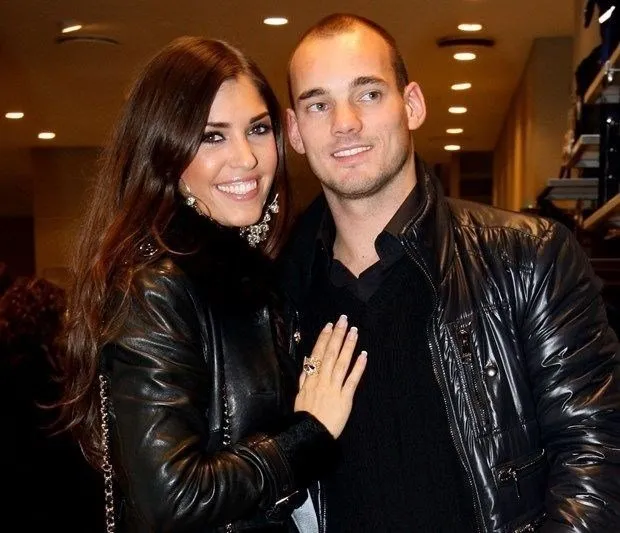 Yolanthe Cabau ile boşanmanın eşiğinden dönen Wesley Sneijder yine aldattı!