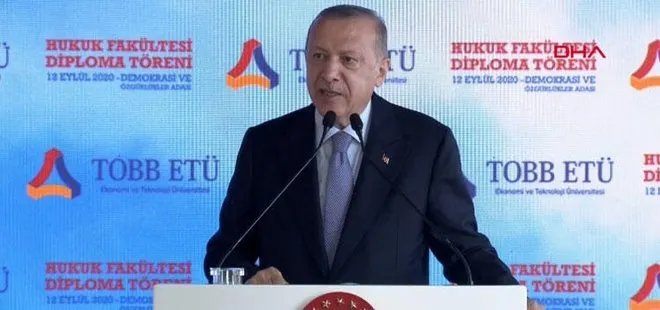 Son dakika: TOBB ETÜ Mezuniyet Töreni! Başkan Erdoğan’dan önemli açıklamalar