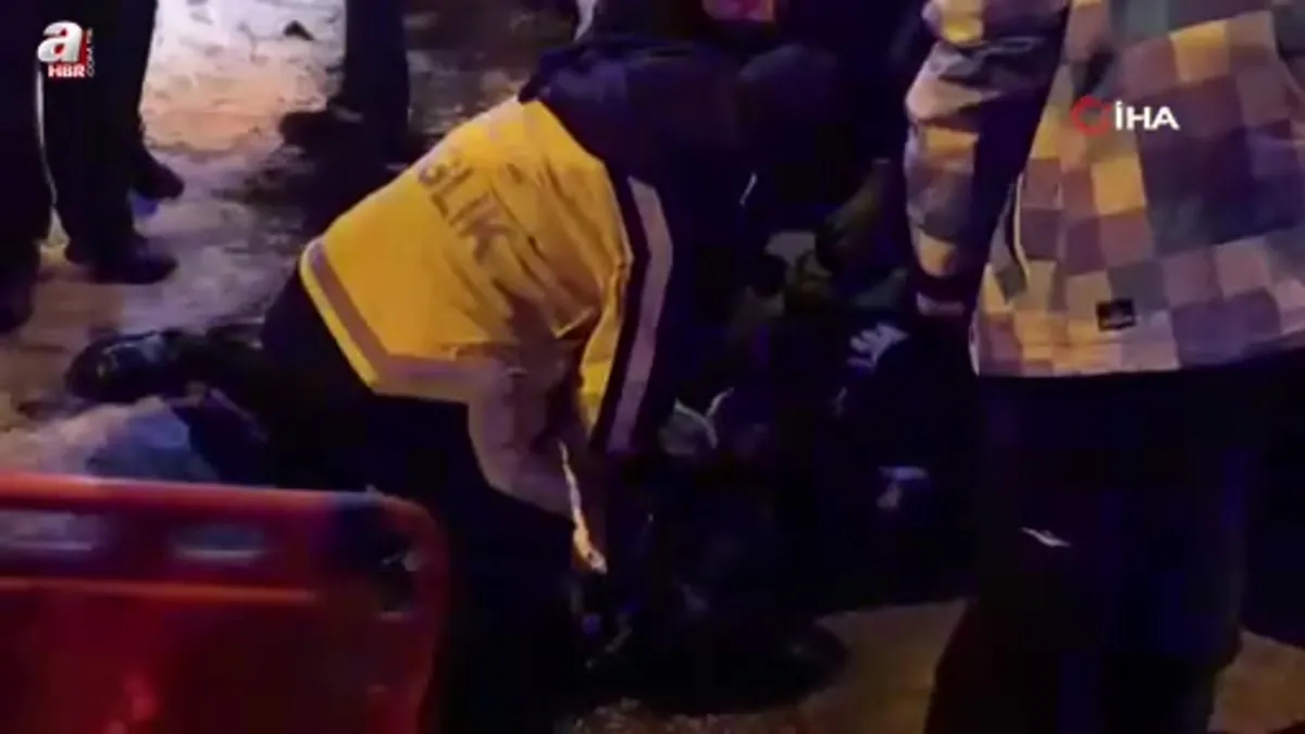 Erzurum'da yolda baygın bulunan kadın hastaneye kaldırıldı