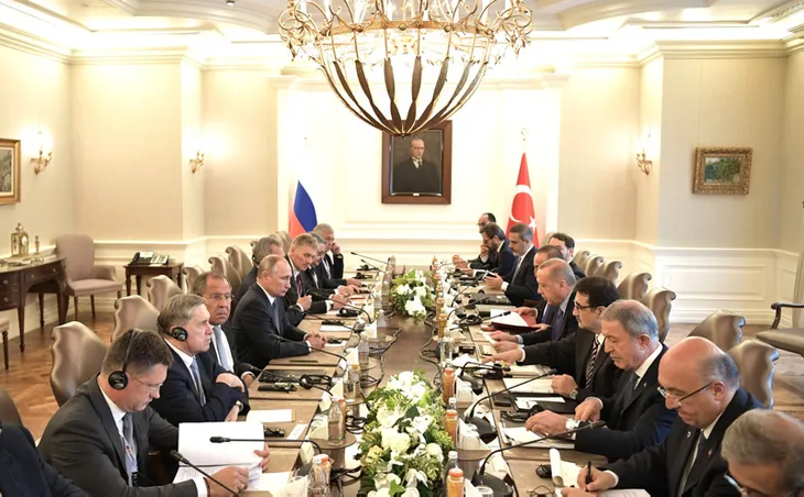 Kremlin, Putin-Erdoğan görüşmesinin fotoğraflarını yayınladı - 4