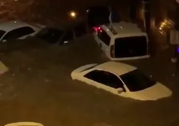 İzmirliler selde yaşam mücadelesi verdi! İşte sosyal medyayı sallayan o anlar