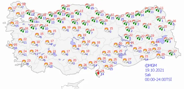 1634397665457.png Meteoroloji'den üst üste son dakika uyarısı! Şiddetini artırarak devam edecek! Soğuk hava ve yağış... - 8
