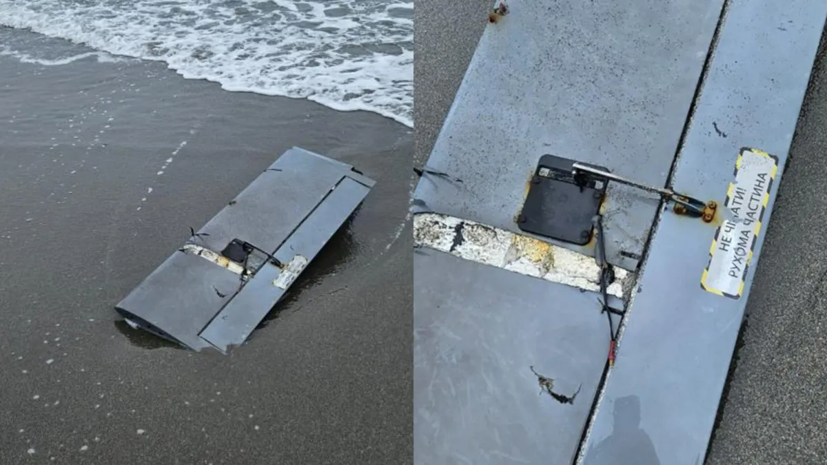 Sakarya'da sahilde panik anları: Dron parçası bulundu