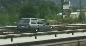 Ters yönden giden otomobile ceza yağdı