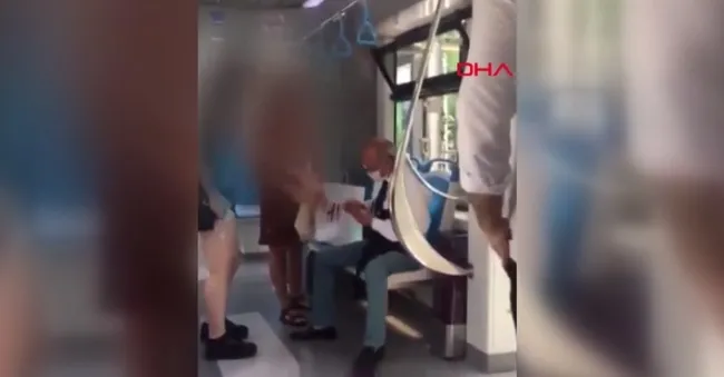İzmir’de tramvayda emekli hakime fotoğraflı taciz suçlaması - 1