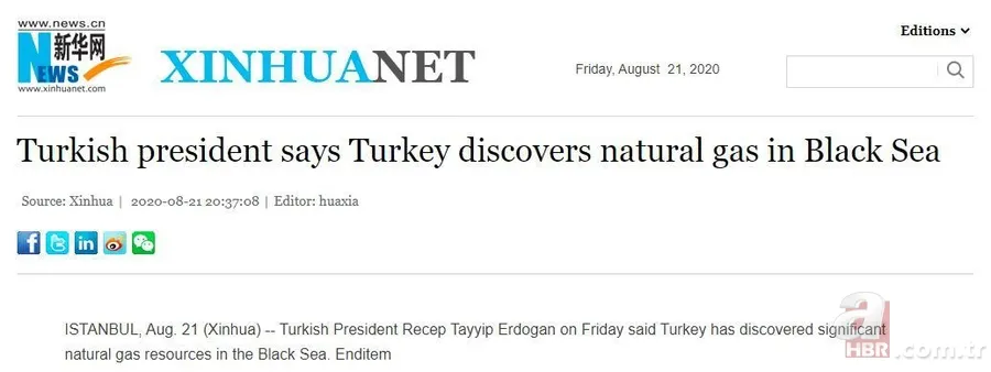 Karadeniz'de büyük keşif! Dünya basını Başkan Erdoğan'ın müjdesini böyle gördü 13