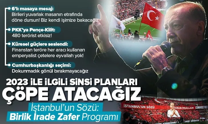 Başkan Recep Tayyip Erdoğan: 2023 ile ilgili sinsi planları çöpe atacağız!