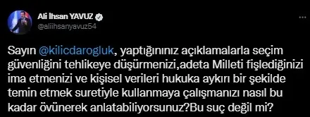 ysknin-elinde-bile-yok-demisti-kilicdaroglunun-yabanci-secmen-cikisina-ak-partiden-tepki-bu-suc-degil-mi-1659979443313.jpg 'YSK'nın elinde bile yok' demişti! Kılıçdaroğlu'nun 'yabancı seçmen' itirafına AK Parti'den tepki: Bu suç değil mi? - 3