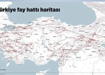 45 ilde 485 diri fay hattı tespit edildi!