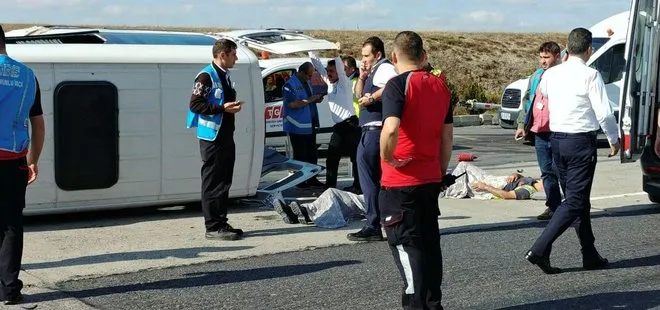 Atatürk Havalimanı’nda personel servisi kaza yaptı
