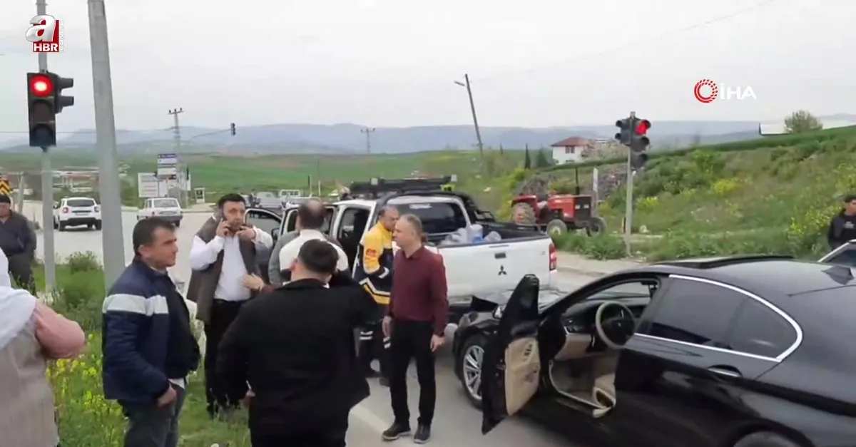 Samsun'da zincirleme kaza: 1 yaralı!