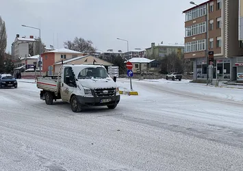 Kars ve Ardahan'da kar yağışı etkili oldu