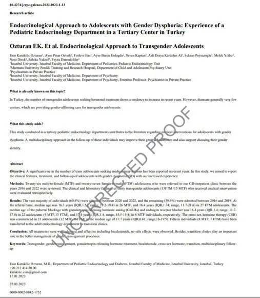 Küçük çocukların cinsiyetini değiştiriyorlar! 22 çocuğa geri dönüşü zor olan hormon tedavisi! İşte o doktorlar...