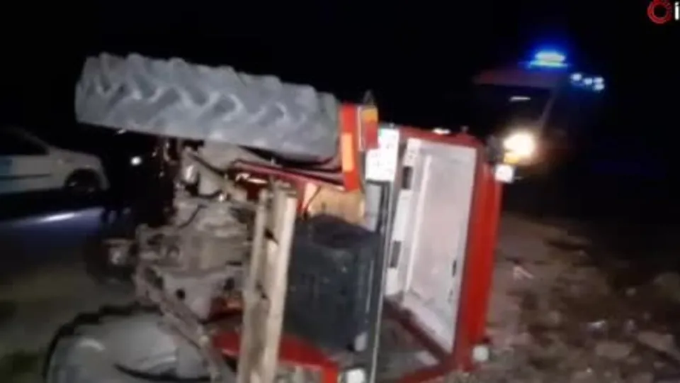 Bolu’da traktör devrildi: 1 yaralı