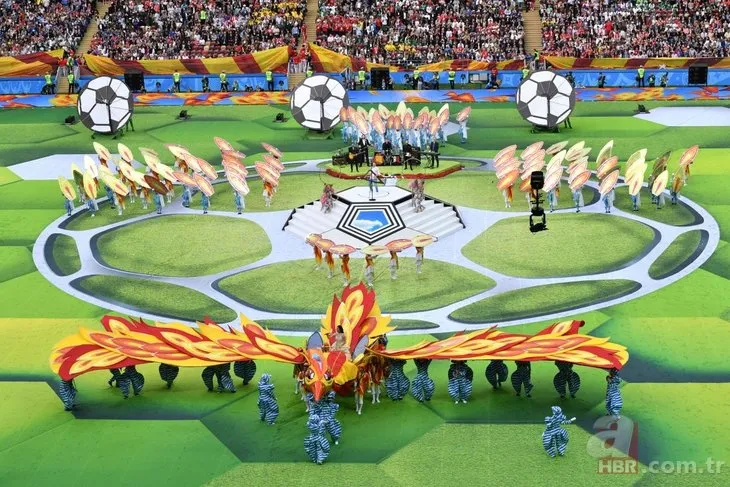 2018 Dünya Kupası’nın açılış seremonisinden renkli fotoğraflar