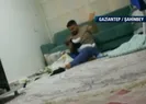 Bebeğe baba şiddeti kamerada!