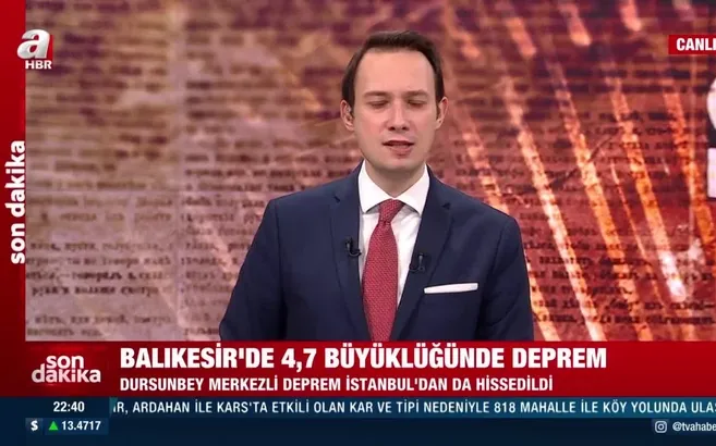 Balıkesir’de 4.7 büyüklüğünde deprem