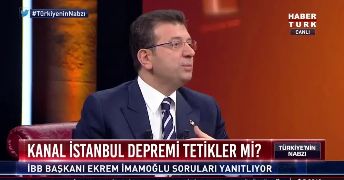 Ekrem İmamoğlu Kanal İstanbul konusunda bilimi yok saydı