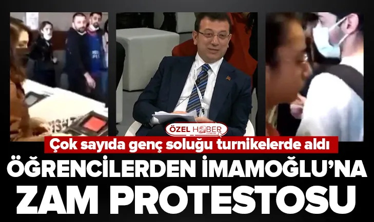Öğrencilerden İmamoğlu protestosu