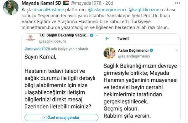 Sudanlı Safai Ali Sancaktepe Şehit Prof. Dr. İlhan Varank Eğitim ve Araştırma Hastanesi’nde tedavi edilecek