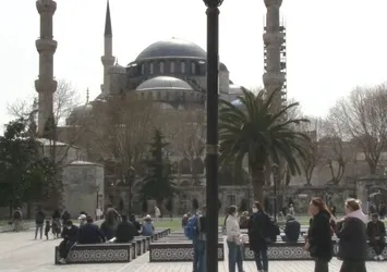 Sultanahmet çevresinde turist yoğunluğu