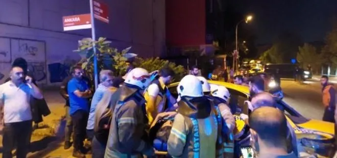 İstanbul’da dehşete düşüren olay! 5 otomobil birbirine girdi