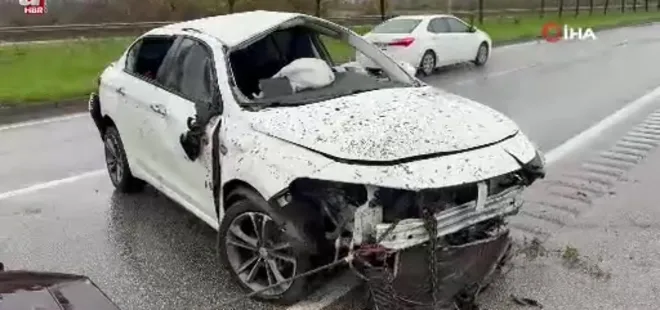 Samsun'da otomobil takla attı: 3 yaralı