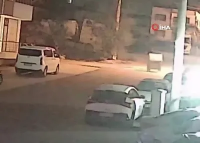 Çöp konteyneri böyle sürüklendi