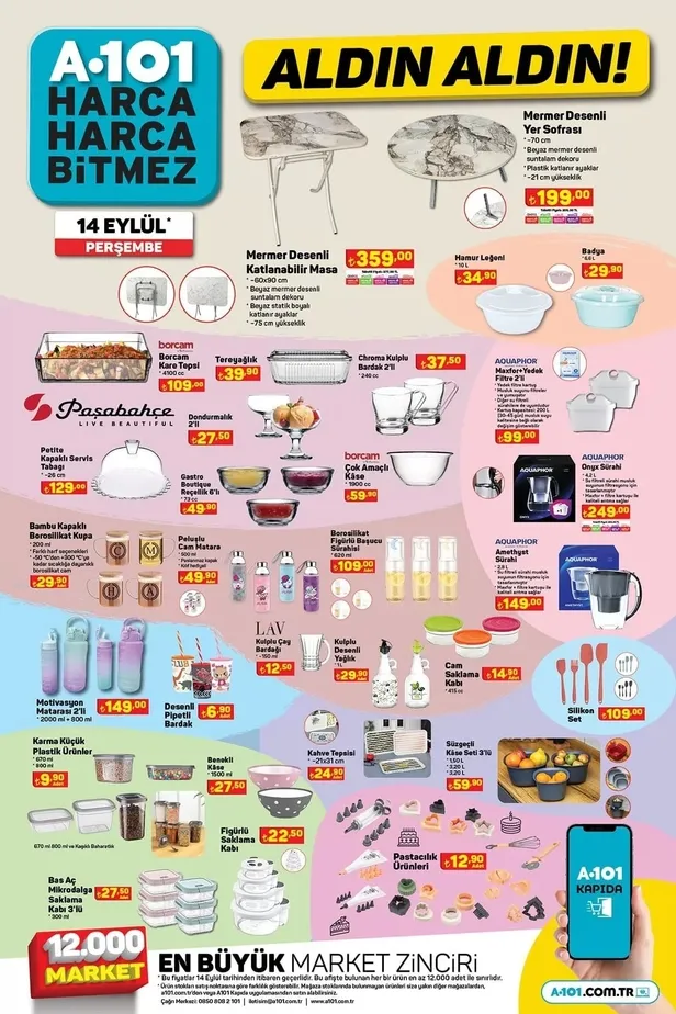 14 Eylül A101 aktüel ürünler kataloğu: A101’e 65 inç Toshiba 65 LED TV, Lenovo bilgisayar, yuvarlak fırın, 8 Litre airfryer, katlanabilir tabure geliyor