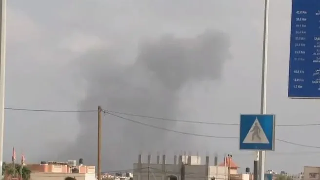 Refah kenti işgalci İsrail ordusu tarafından vuruldu
