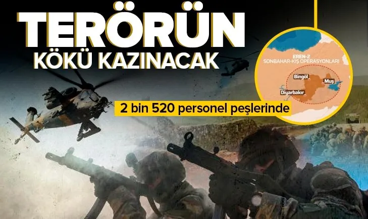 Son dakika: PKK’ya yeni Eren Operasyonu! 3 ilde başlatıldı