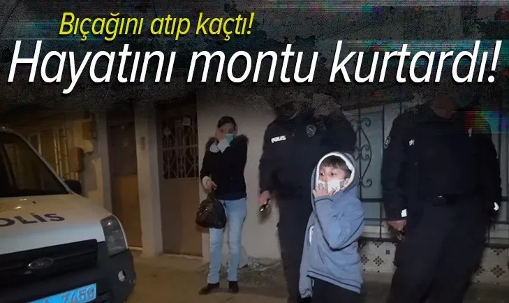 Bursa'da kadına şiddet! Hayatını üzerindeki mont kurtardı