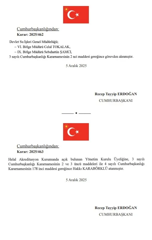 baskan-erdogan-imzaladi-atama-kararlari-resmi-gazetede-1764971035040.jpg Foto: Resmi Gazete - Ekran Görüntüsü