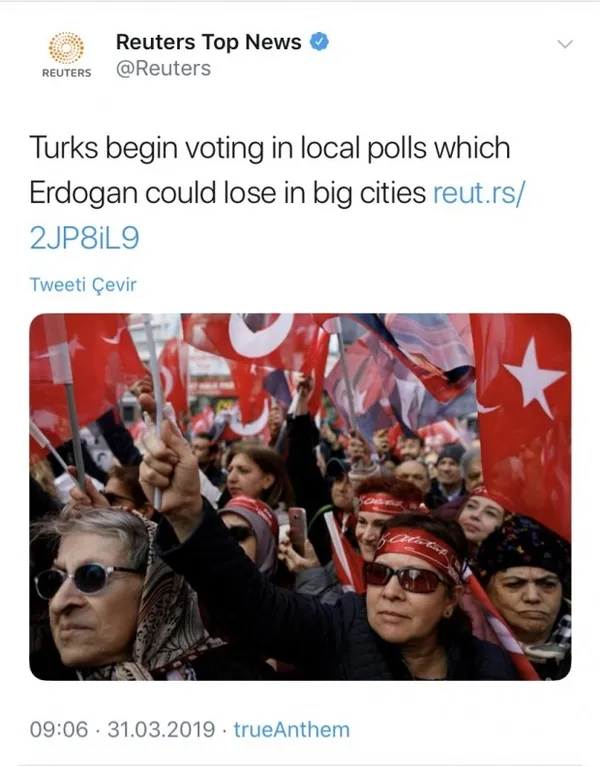 Reuters'dan seçimin ilk dakikalarında algı operasyonu - 1
