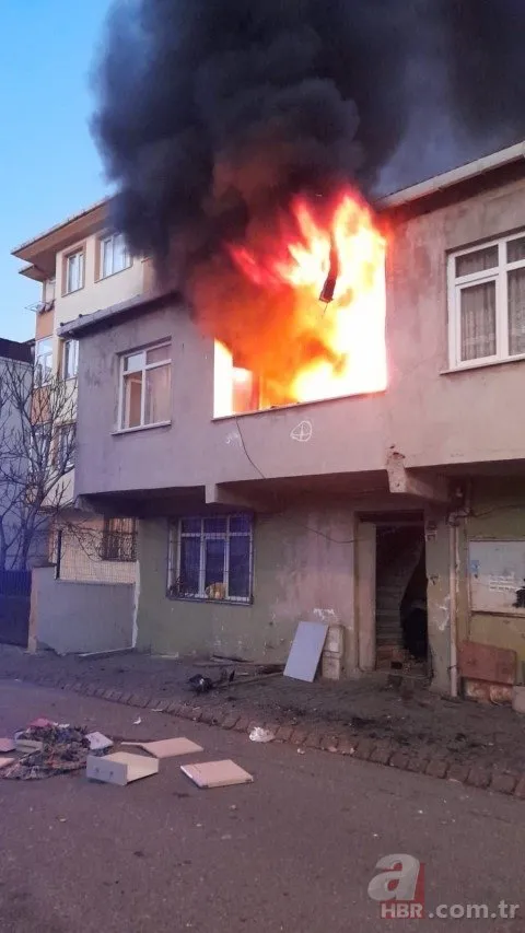 İstanbul’da korku dolu anlar! Ailesinin oturduğu evi ateşe verdi