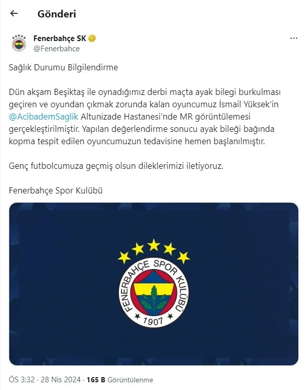 Son dakika | İsmail Yüksek'ten Fenerbahçe'ye kötü haber - 4