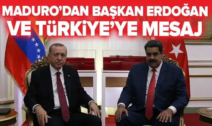 Son dakika: Venezuela Devlet Başkanı Maduro'dan Başkan Erdoğan'a teşekkür mesajı