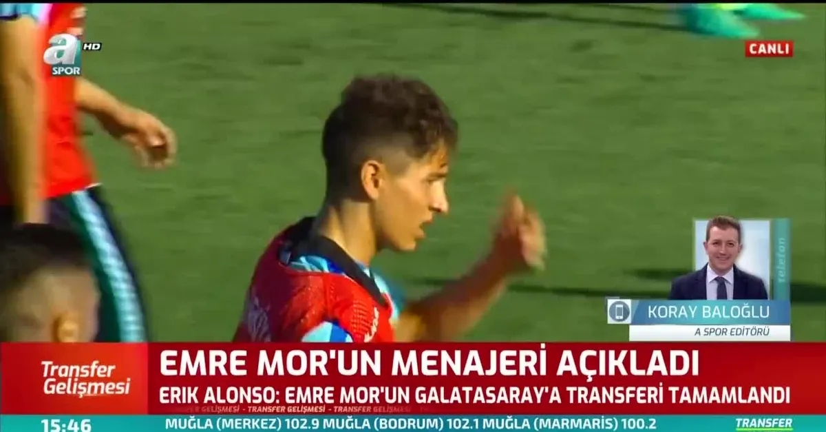 Son dakika: Emre Mor'un menajeri canlı yayında açıkladı: Galatasaray... |Video
