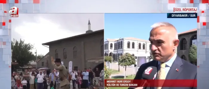 Sur Kültür Yolu Festivali devam ediyor! Kültür ve Turizm Bakanı Mehmet Nuri Ersoy'dan A Haber’e özel açıklamalar - 1