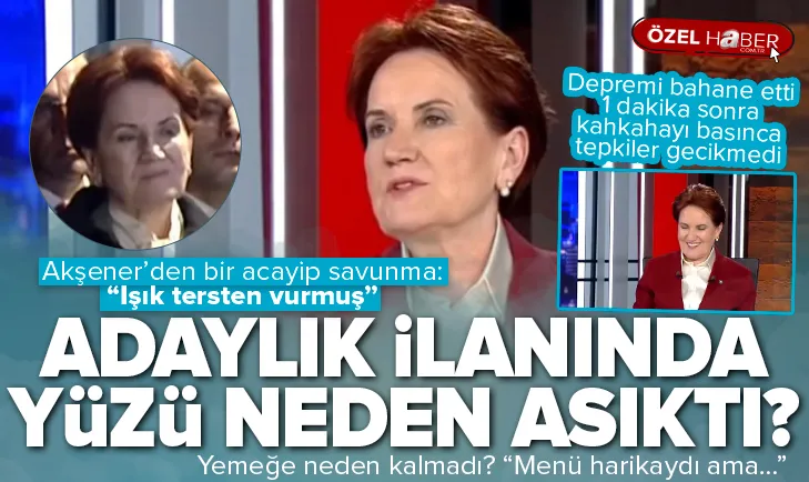 Meral Akşenerin yüzü neden asıktı?