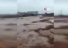 Mardin’de sağanak yağış sonucu dere taştı