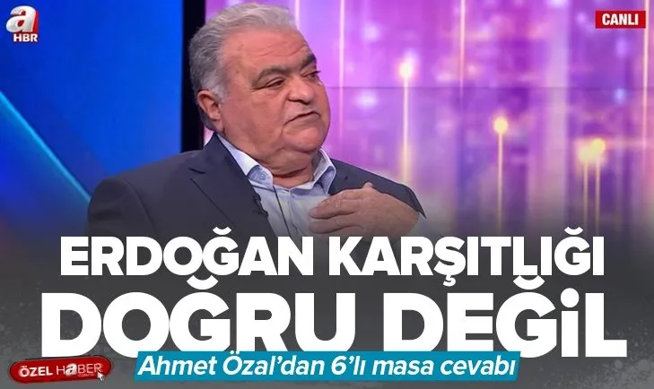 Ahmet Özal: Erdoğan karşıtlığı doğru değil
