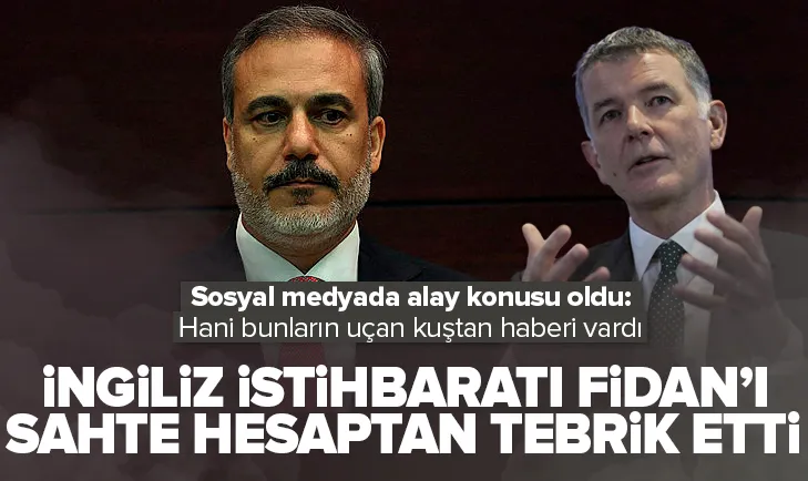 İngiliz istihbaratından Fidana sahte hesaptan tebrik!