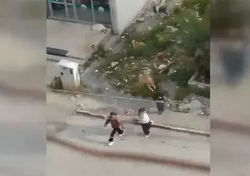 Başıboş köpekler öğrencilere saldırdı! Hatay'da korku dolu anlar kamerada