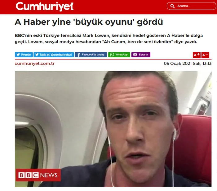 Cumhuriyet Gazetesi BBC muhabiri Mark Lowen’ın Boğaziçi provokasyonuna çanak tuttu! Böyle ifşa oldular