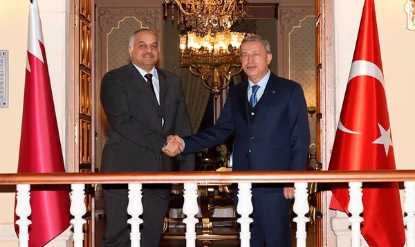 Milli Savunma Bakanı Hulusi Akar Katar Savunma Bakanı Atiyye ile bir araya geldi - 2